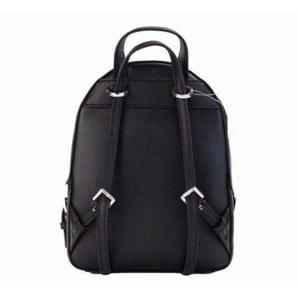 New Michael Kors Jaycee Extra-Small Pebbled Leather Convertible Backpack Black main image 4